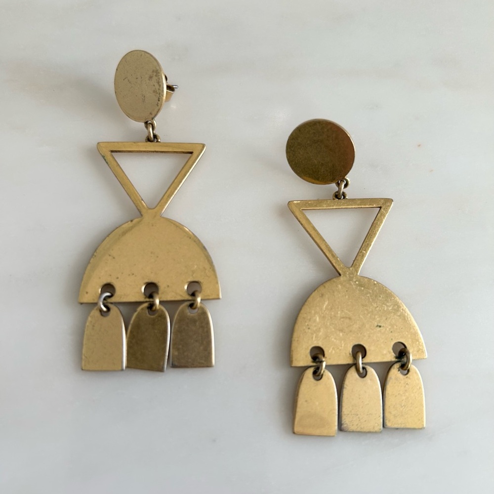 Madewell Brass Earrings